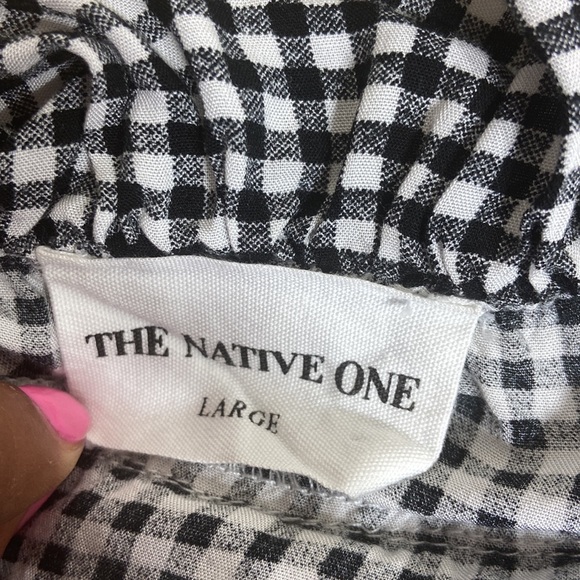 The native one ruffle gingham top large - Picture 5 of 6